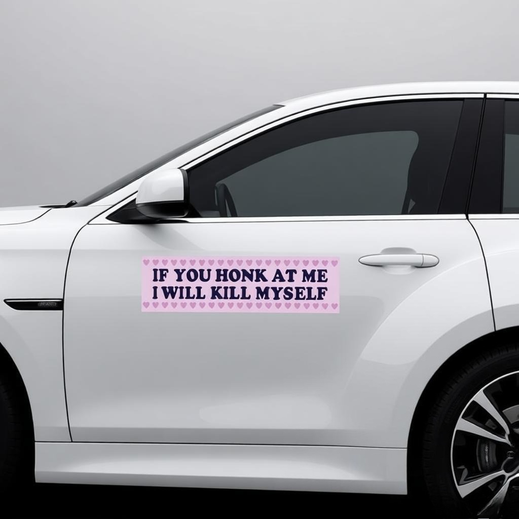 Car Accessories Banner - Creative Cartoon Words Banner Car Sticker