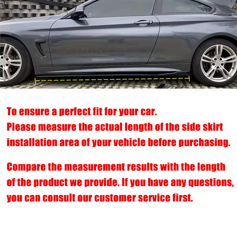 2.18m Sectional Side Skirt Ext - Car Accessories Xiaomi บทวิจารณ์และราคา