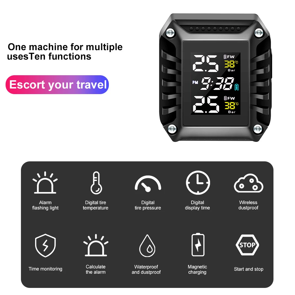 Motorcycle Tire Pressure Monit - Tire Pressure Monitor บทวิจารณ์และราคา