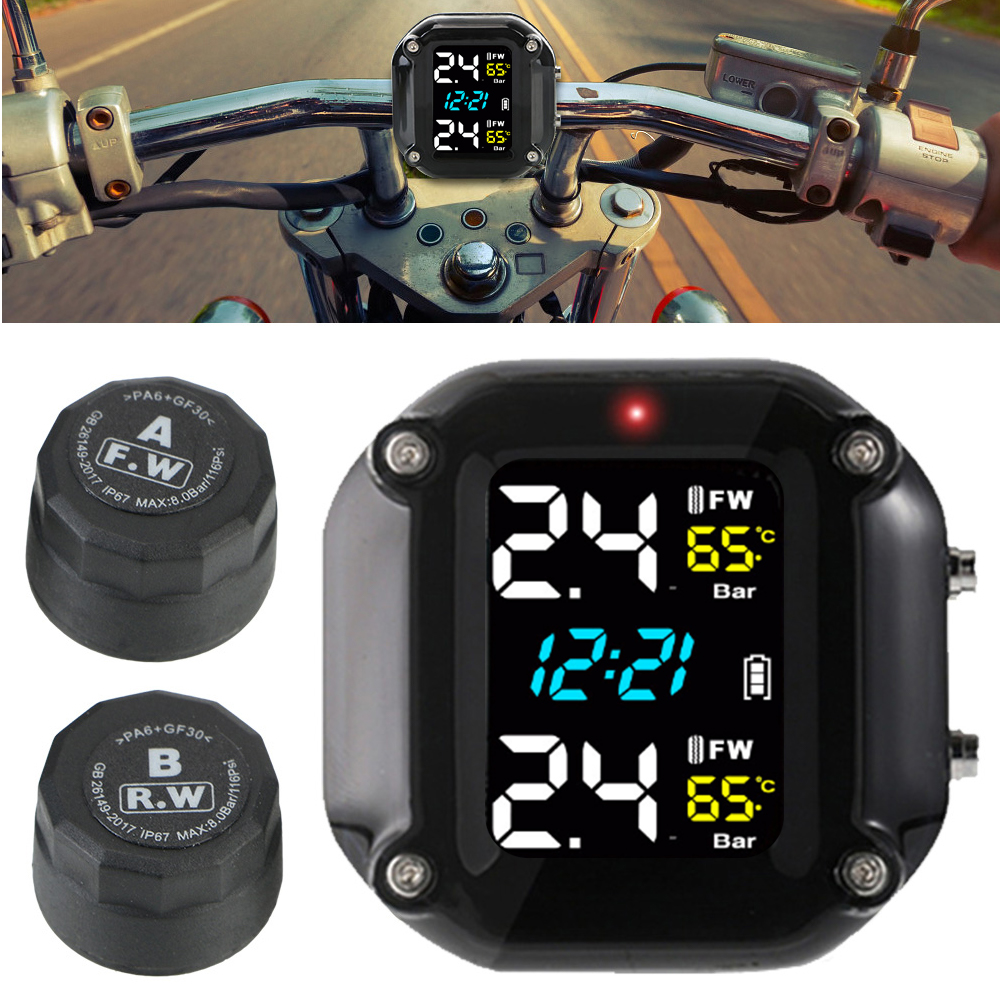 Motorcycle Tire Pressure Senso - Tire Pressure Monitor บทวิจารณ์และราคา