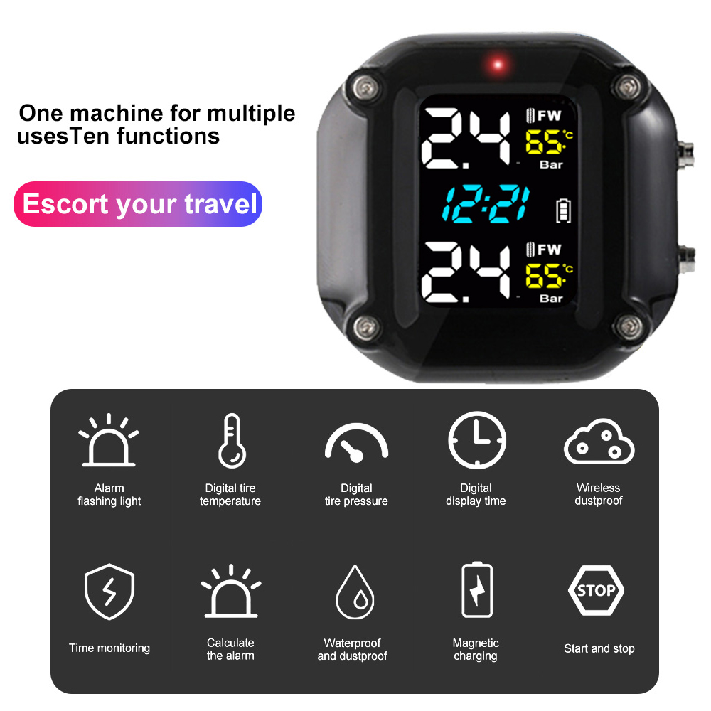 Motorcycle Tire Pressure Senso - Tire Pressure Monitor บทวิจารณ์และราคา