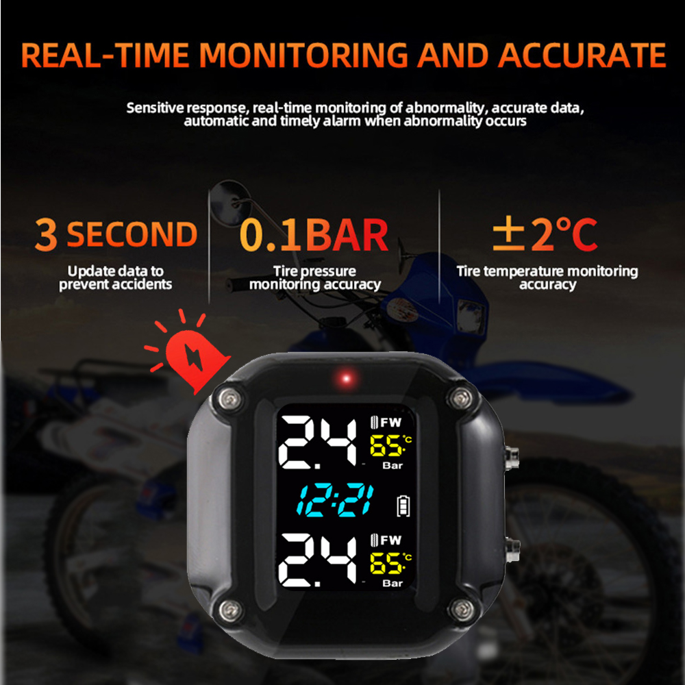 Motorcycle Tire Pressure Senso - Tire Pressure Monitor บทวิจารณ์และราคา