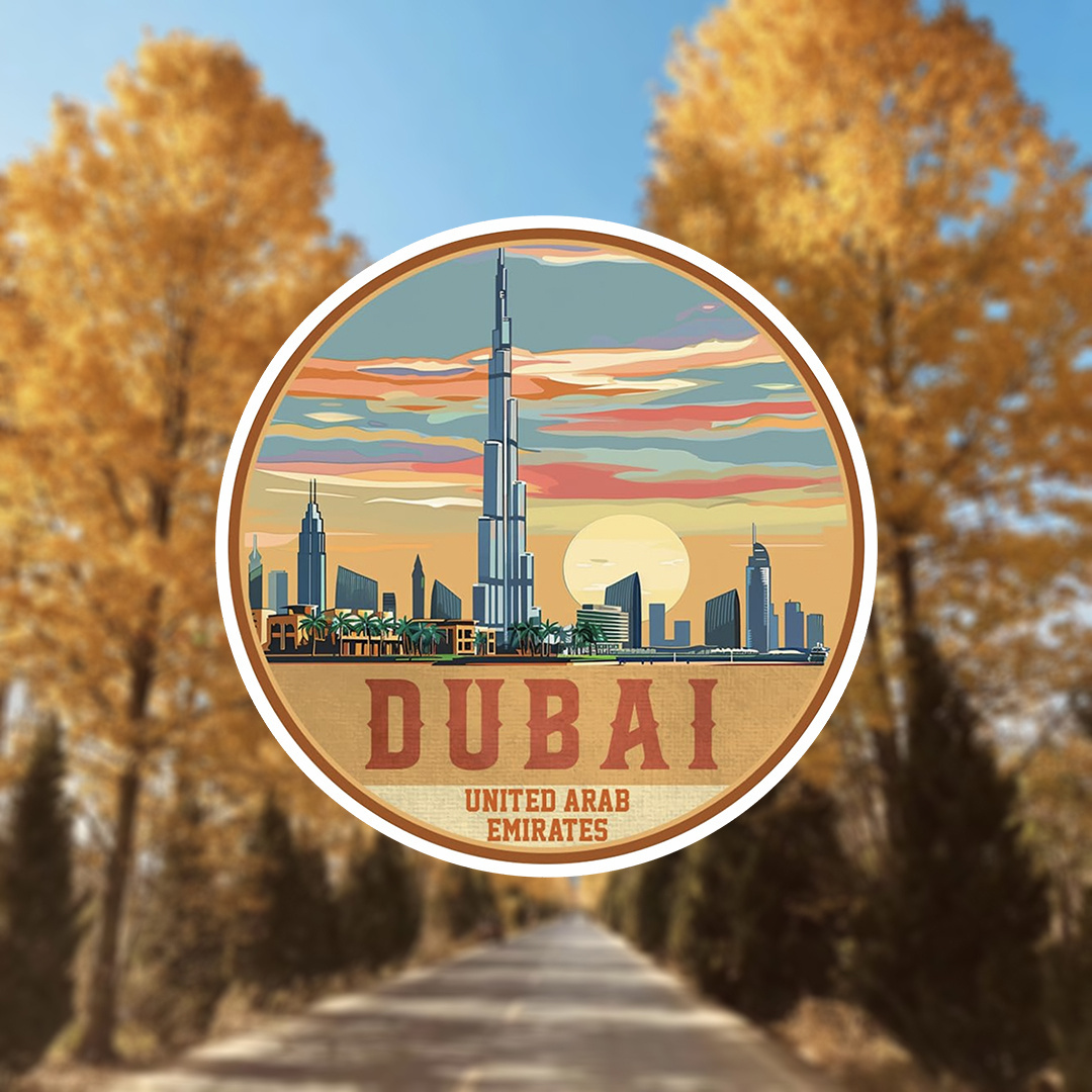 1pc Dubai UAE Souvenir Vinyl C - Car Accessories Uae บทวิจารณ์และราคา