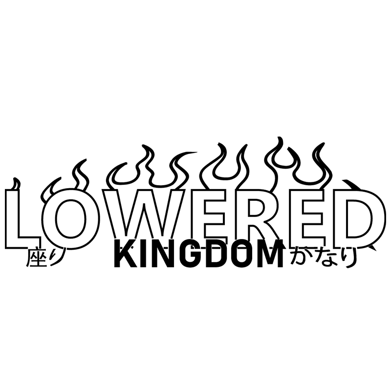 Lowered Kingdom Flame for Car  - Car Accessories Banner บทวิจารณ์และราคา