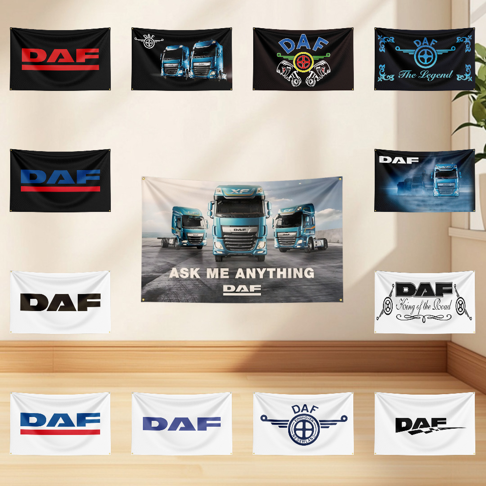 3x5ft D-DAF Flag Professional  - Car Accessories Banner บทวิจารณ์และราคา