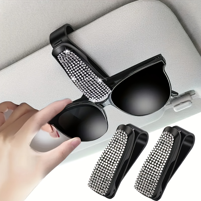 Bling Rhinestone Car Sun Visor - Car Accessories For Women บทวิจารณ์และราคา