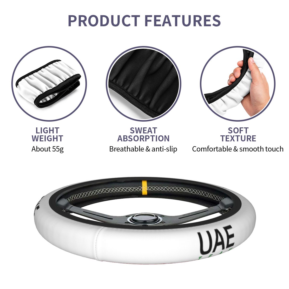 38cm Steering Wheel Covers UAE - Car Accessories Uae บทวิจารณ์และราคา