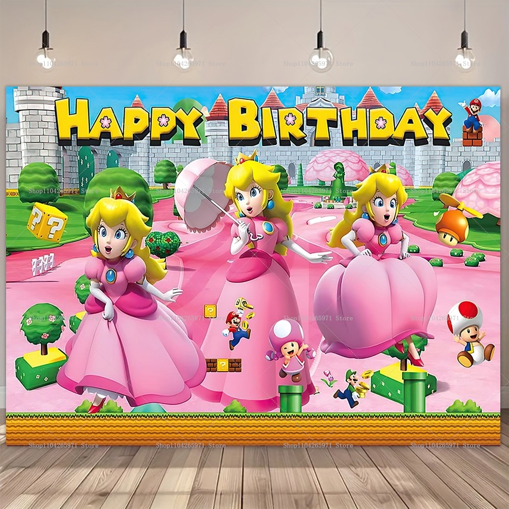 Princess Peach Daisy Birthday  - Car Accessories Banner บทวิจารณ์และราคา