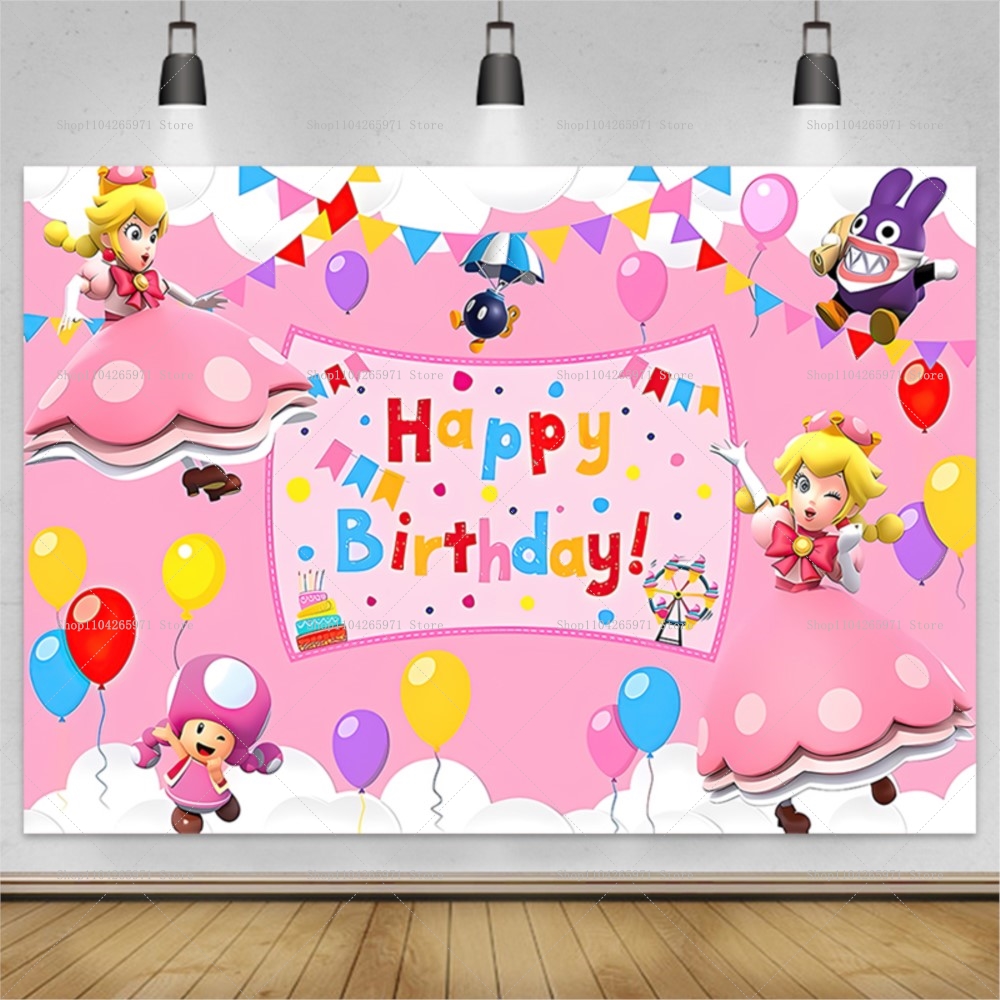 Princess Peach Daisy Birthday  - Car Accessories Banner บทวิจารณ์และราคา