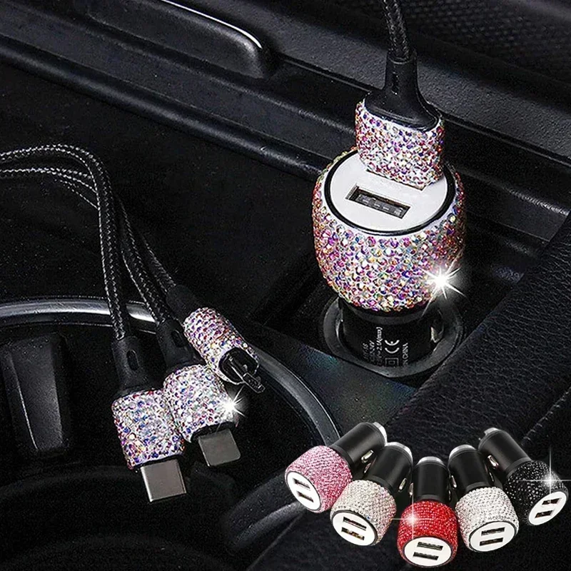 USB Car Charger 5V 2.1A Dual-P - Car Accessories For Women บทวิจารณ์และราคา