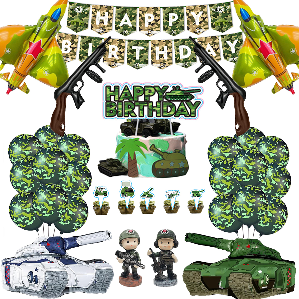 Army Camouflage Party Foil Tan - Car Accessories Banner บทวิจารณ์และราคา