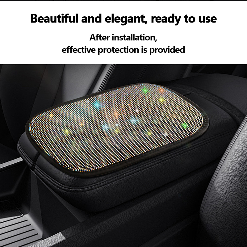 Car Armrest Pad Diamond Waterp - Car Accessories For Women บทวิจารณ์และราคา