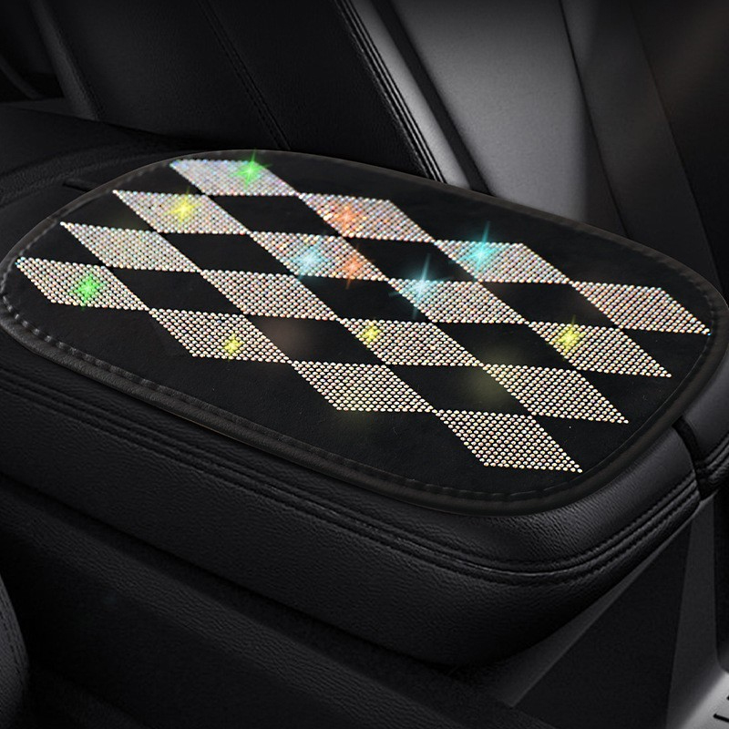 Car Armrest Pad Diamond Waterp - Car Accessories For Women บทวิจารณ์และราคา