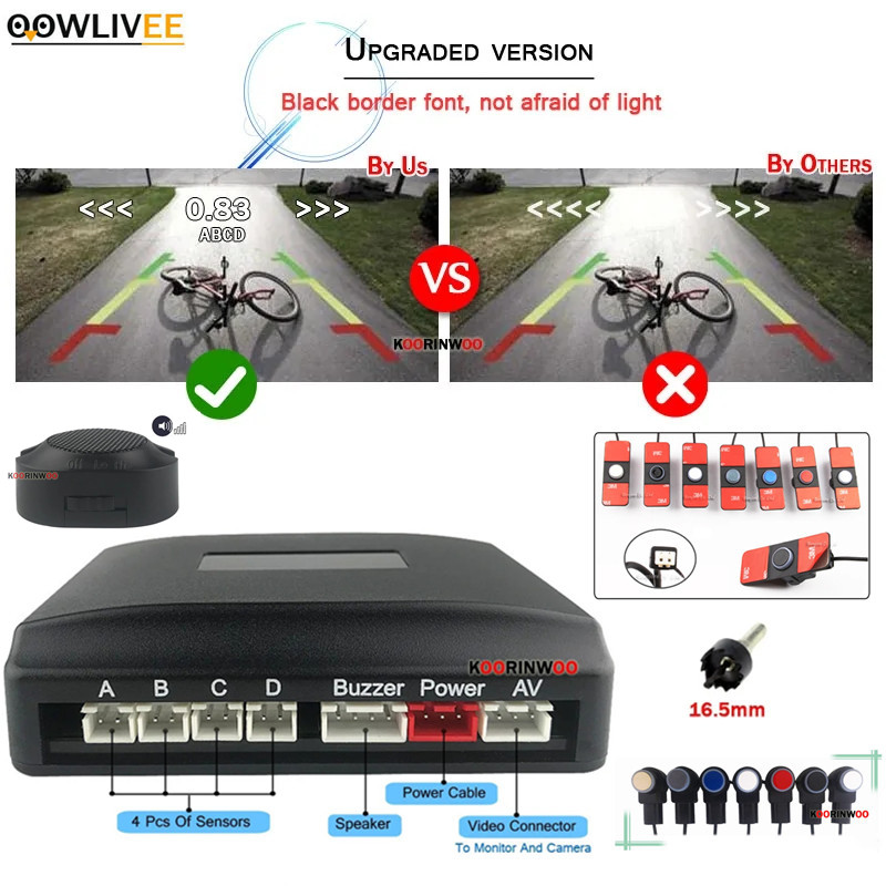 Car Parktronic Sensors Kit Rev - Car Accessories In India บทวิจารณ์และราคา