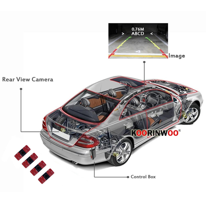 Car Parktronic Sensors Kit Rev - Car Accessories In India บทวิจารณ์และราคา