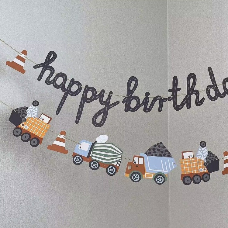 1set Happy Birthday Party Pape - Car Accessories Banner บทวิจารณ์และราคา