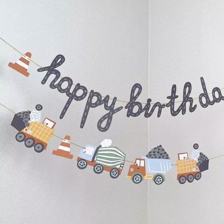 1set Happy Birthday Party Pape - Car Accessories Banner บทวิจารณ์และราคา