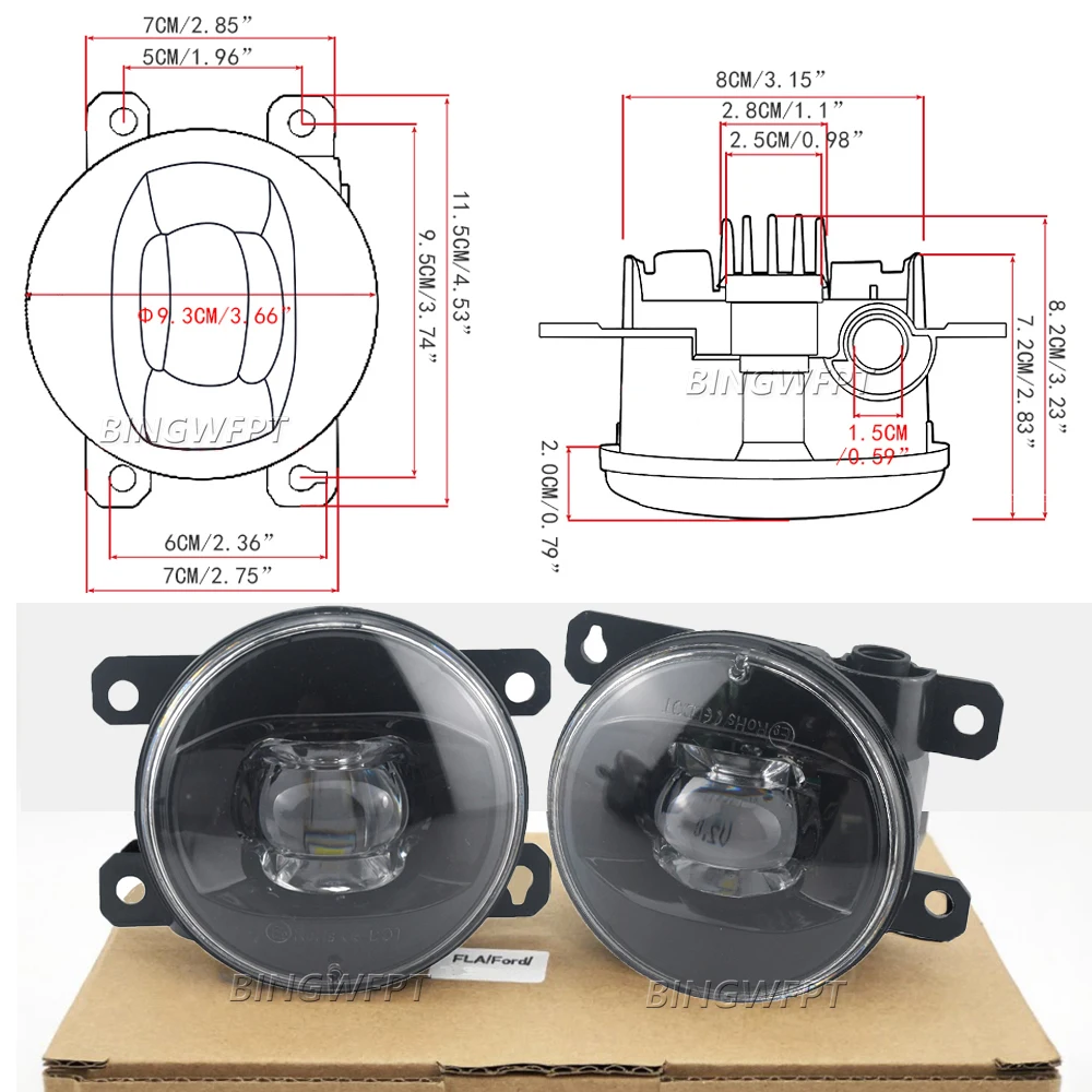 Car Led Lens Fog Lamp Assembly - Car Accessories Uae บทวิจารณ์และราคา