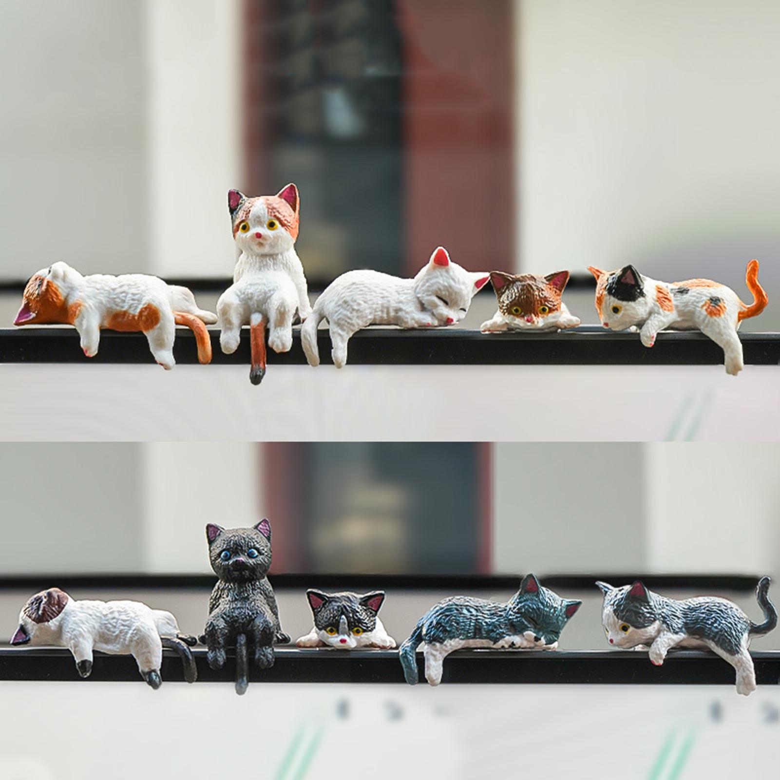 10pcs Cute Mini Cat Ornament C - Car Accessories In India บทวิจารณ์และราคา