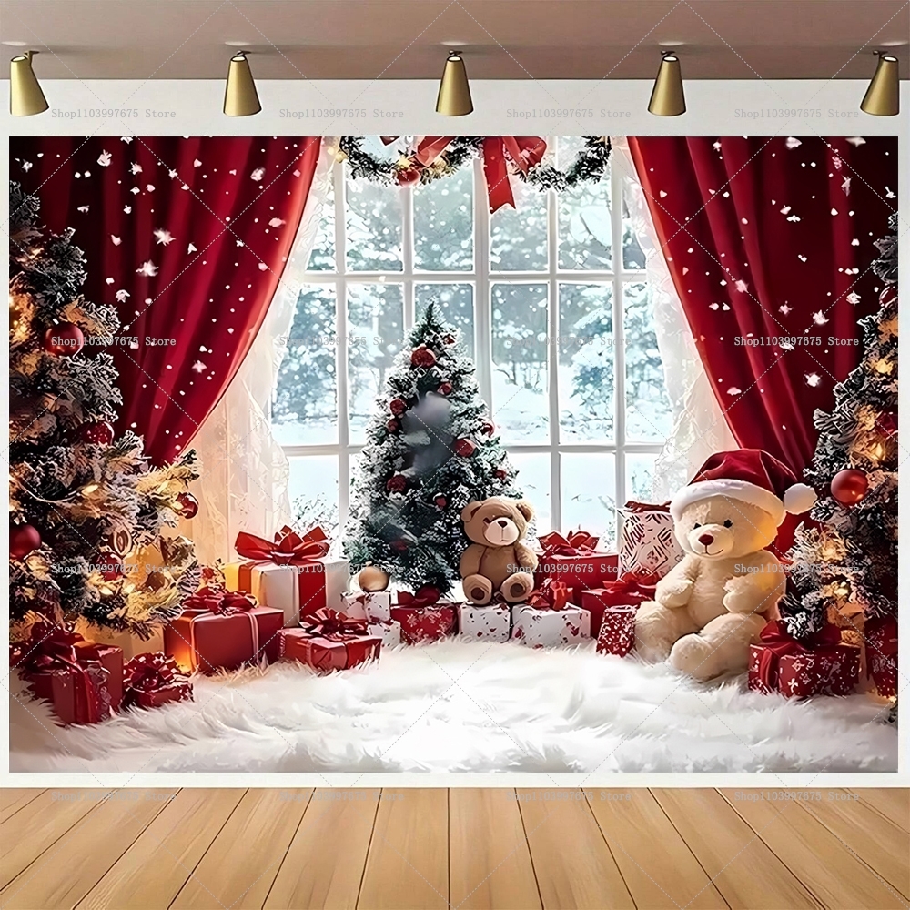 Merry Christmas Backdrops Wond - Car Accessories Banner บทวิจารณ์และราคา
