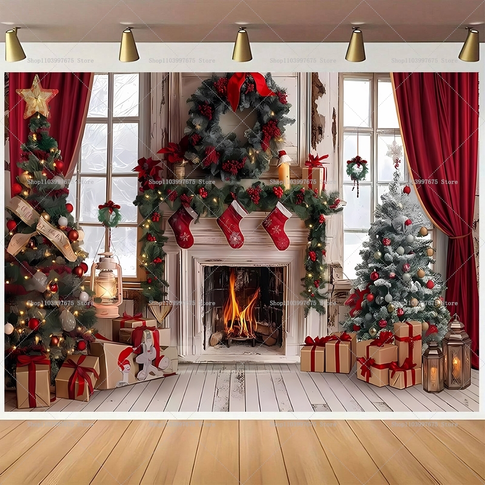 Merry Christmas Backdrops Wond - Car Accessories Banner บทวิจารณ์และราคา