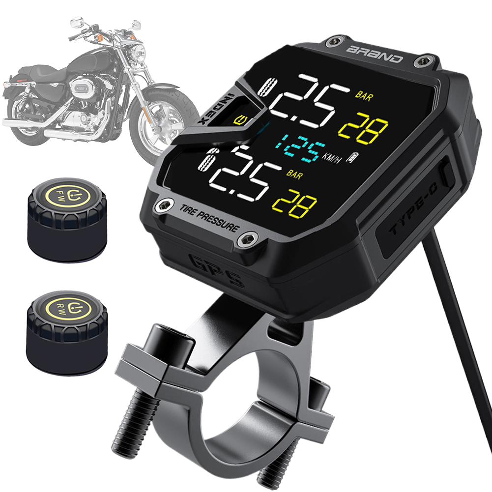 Motorcycle TPMS Real-Time Bike - Tire Pressure Monitor บทวิจารณ์และราคา