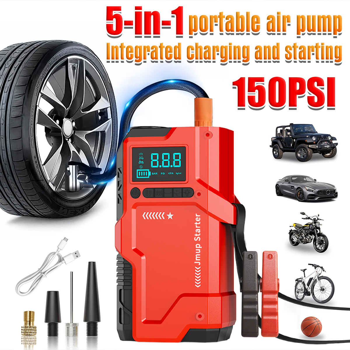 Multifunctional automatic tire - Tire Pressure Monitor บทวิจารณ์และราคา