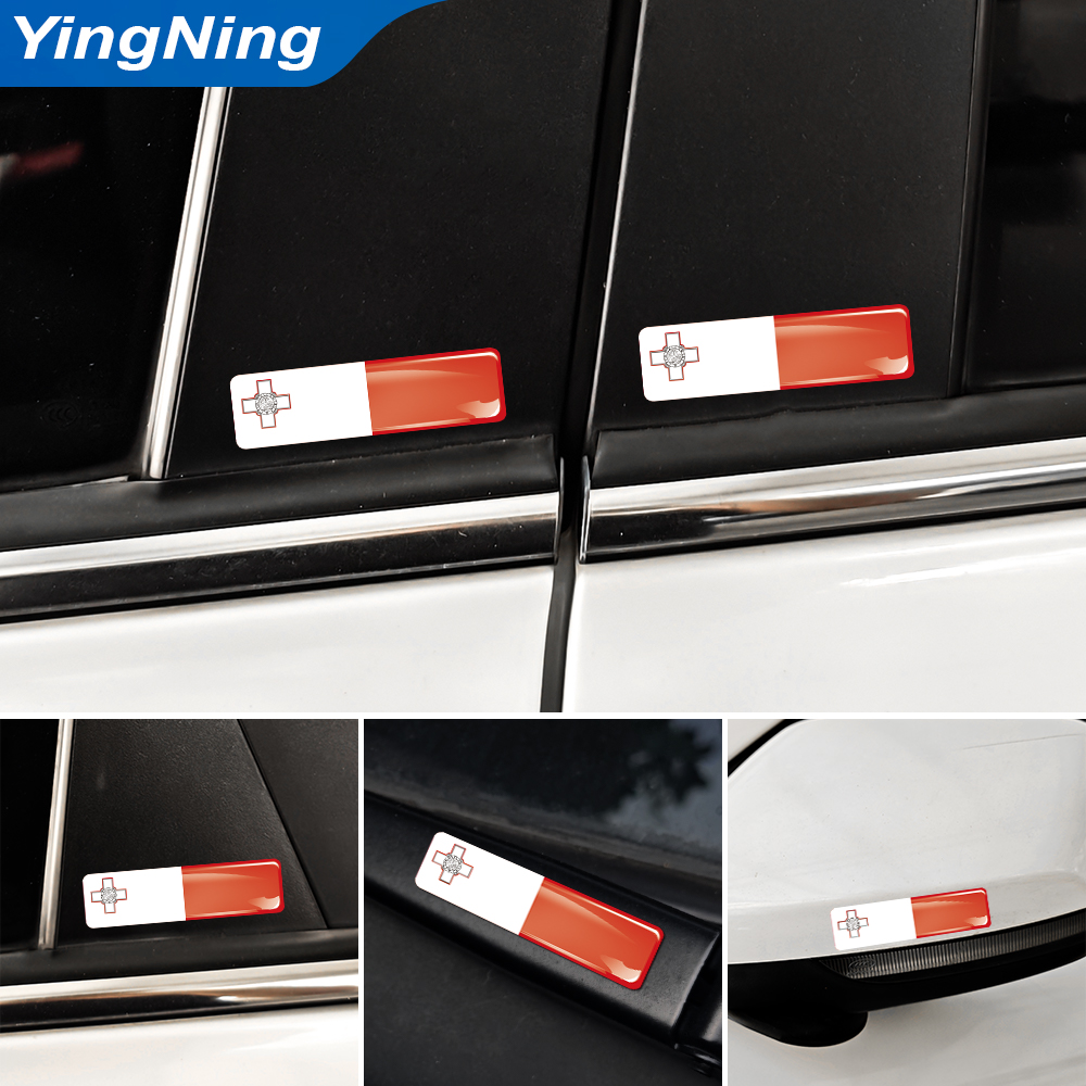 4PCS 3D Epoxy Domed Sticker Ma - Car Accessories Malaysia บทวิจารณ์และราคา