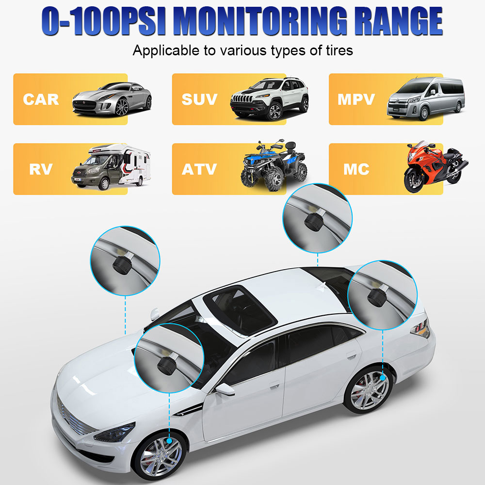 Bluetooth 5.0 Sensors Motorcyc - Tire Pressure Monitor บทวิจารณ์และราคา