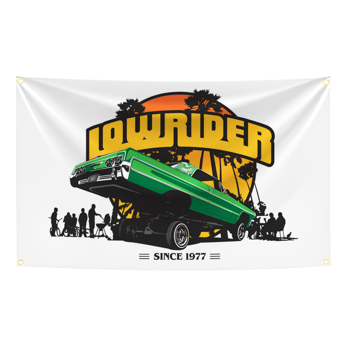 90x150cm LOWRIDERs Classic Car - Car Accessories Banner บทวิจารณ์และราคา
