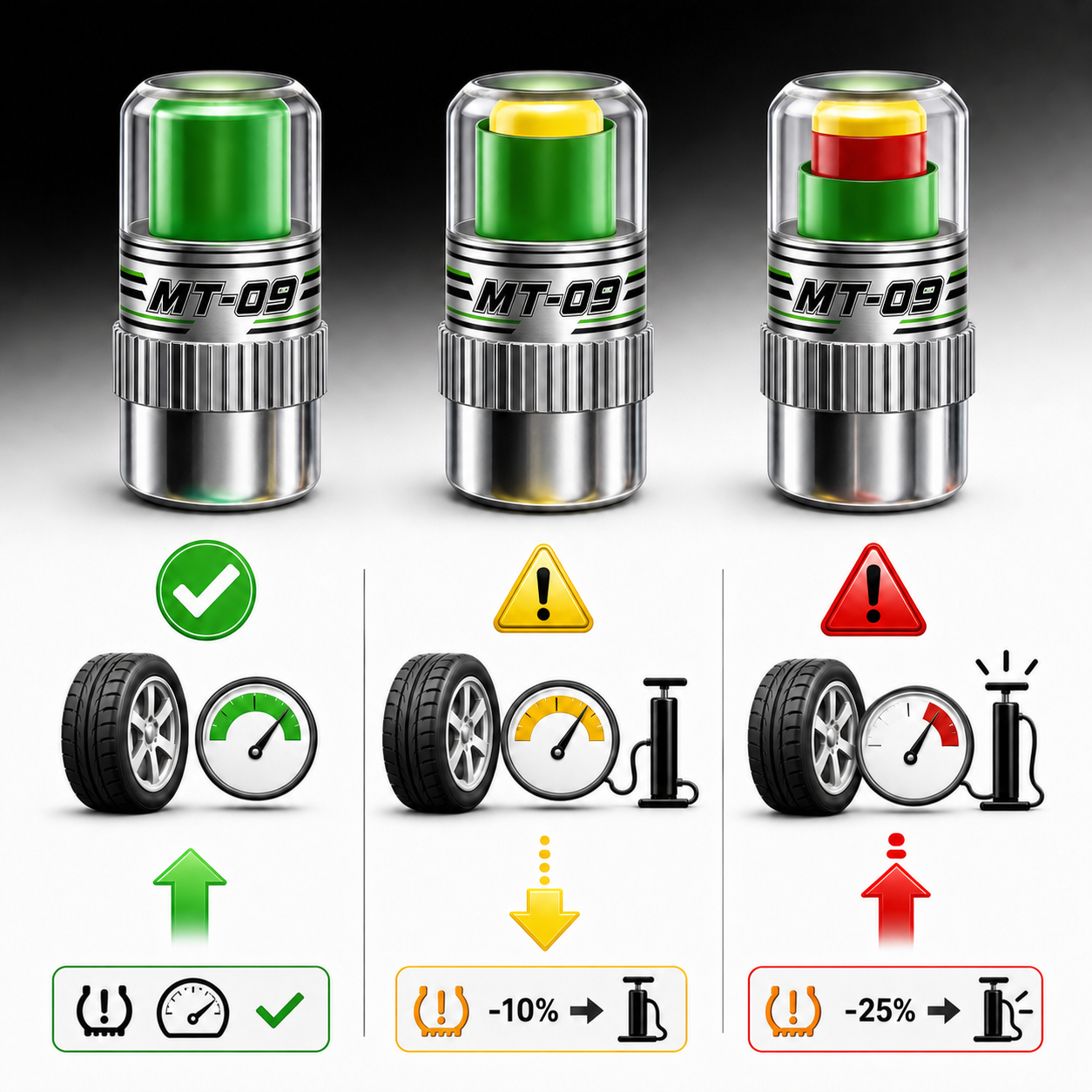 Motorcycle Tire Air Pressure M - Tire Pressure Monitor บทวิจารณ์และราคา