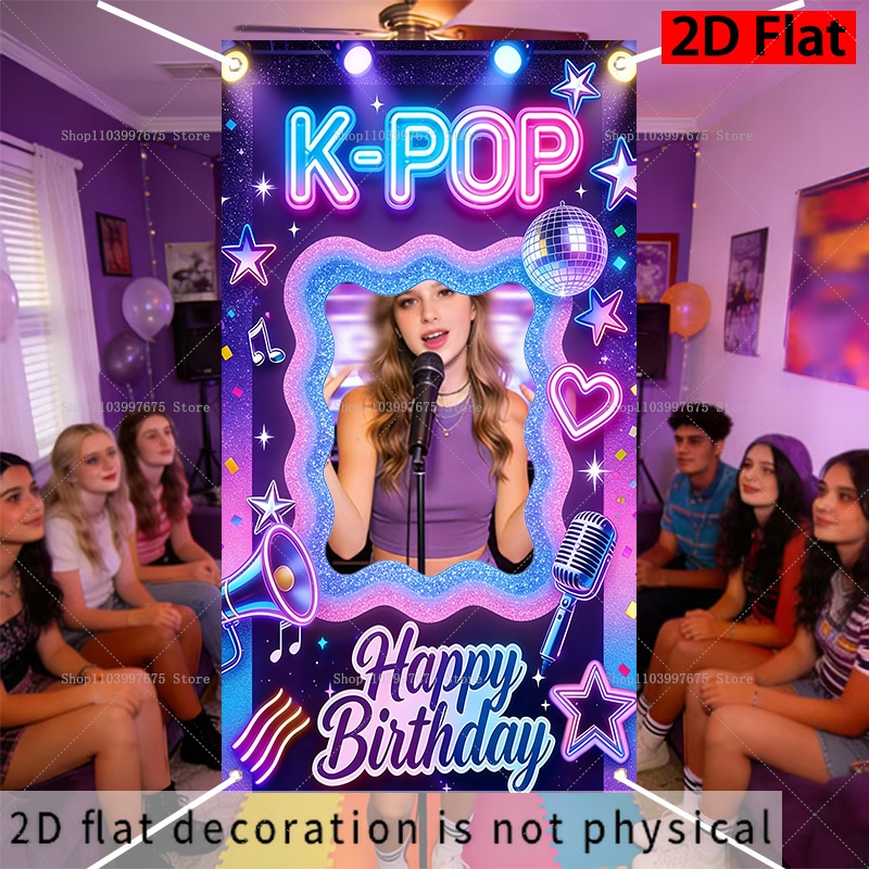 K-POP Music Theme Photo Booth  - Car Accessories Banner บทวิจารณ์และราคา