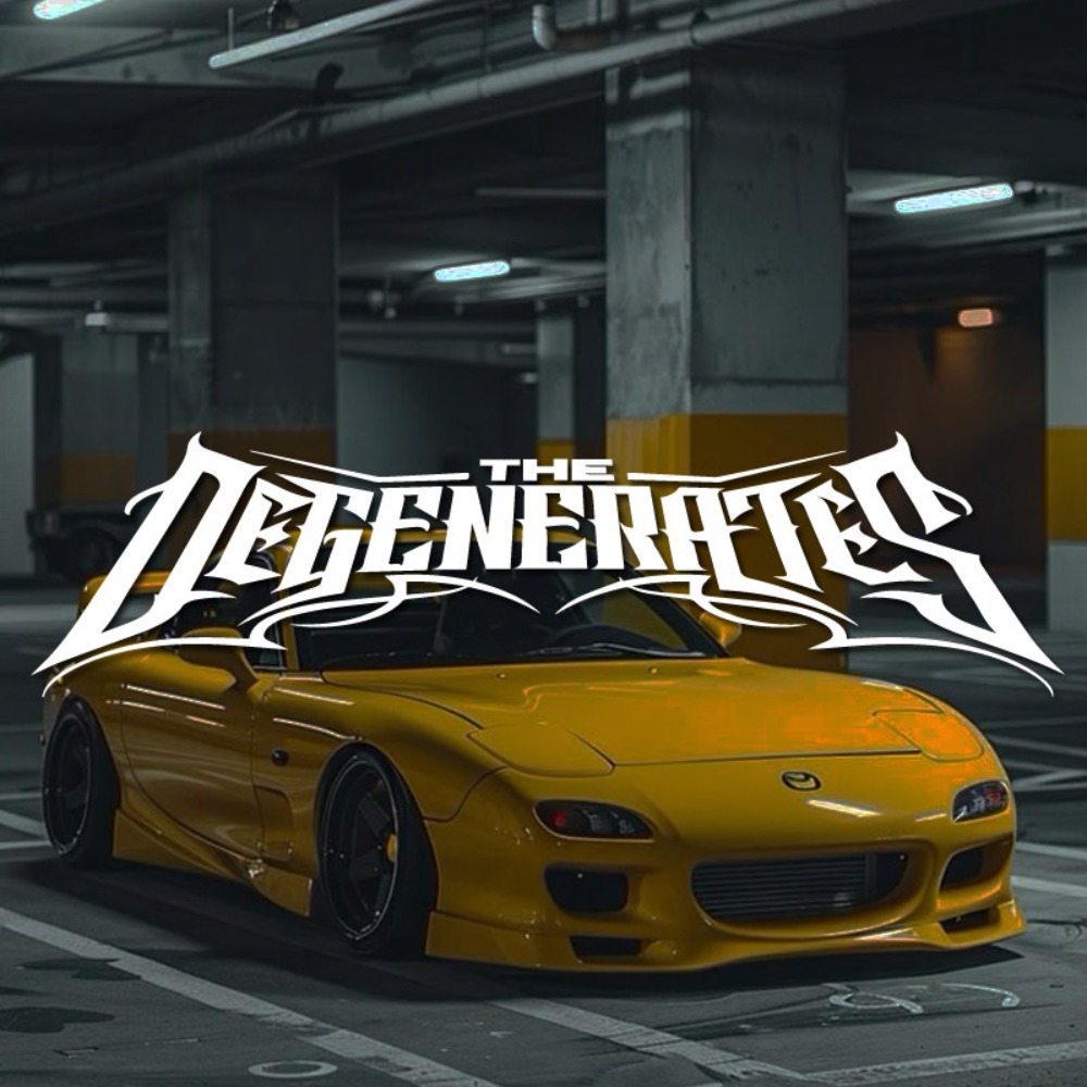 1pc THE DEGENERATES JDM Sport  - Car Accessories Banner บทวิจารณ์และราคา