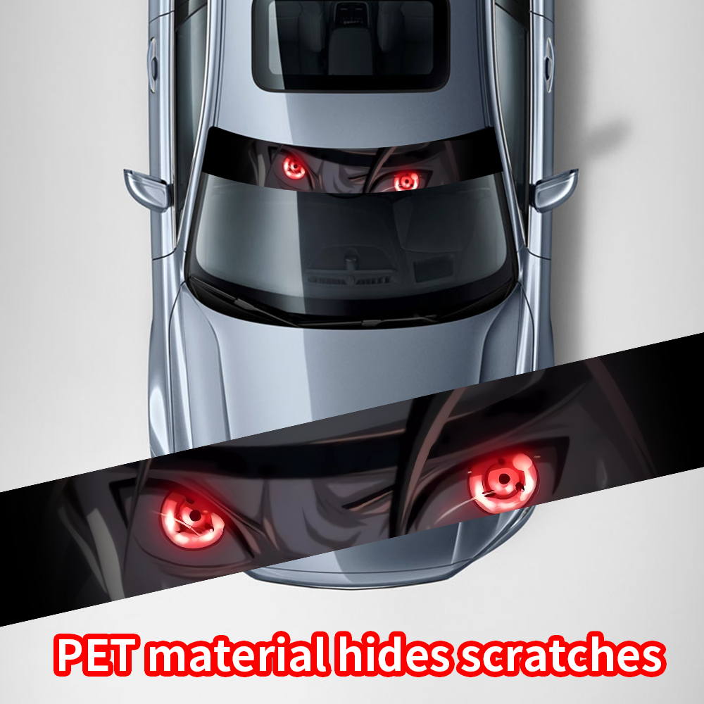 Anime 3D Eyes Car Front Windsh - Car Accessories Banner บทวิจารณ์และราคา