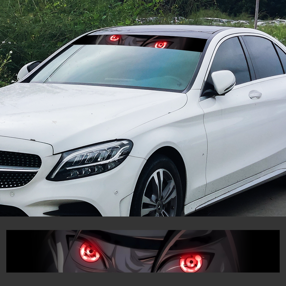 Anime 3D Eyes Car Front Windsh - Car Accessories Banner บทวิจารณ์และราคา
