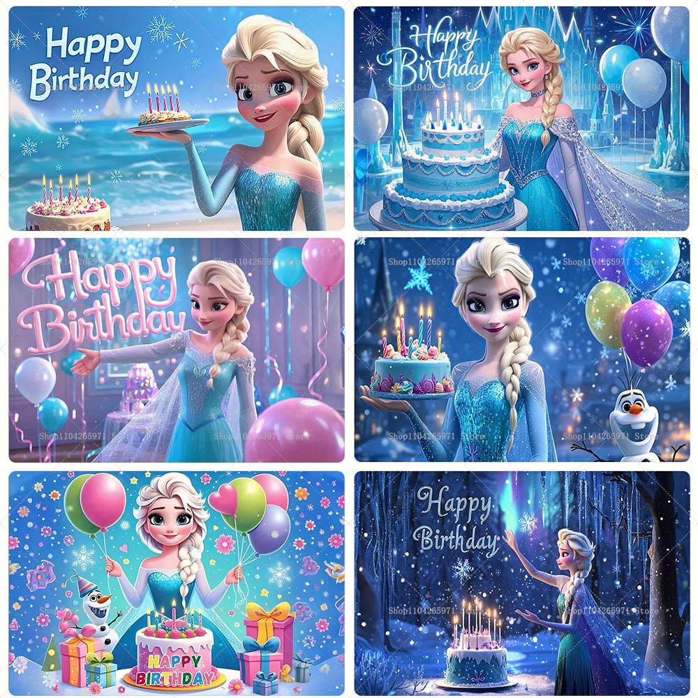 Lovely Cartoon Frozen Birthday - Car Accessories Banner บทวิจารณ์และราคา