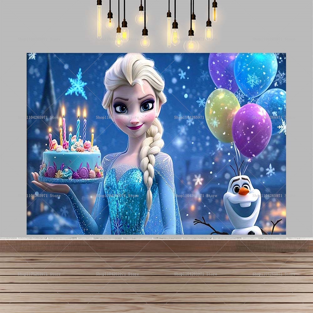 Lovely Cartoon Frozen Birthday - Car Accessories Banner บทวิจารณ์และราคา