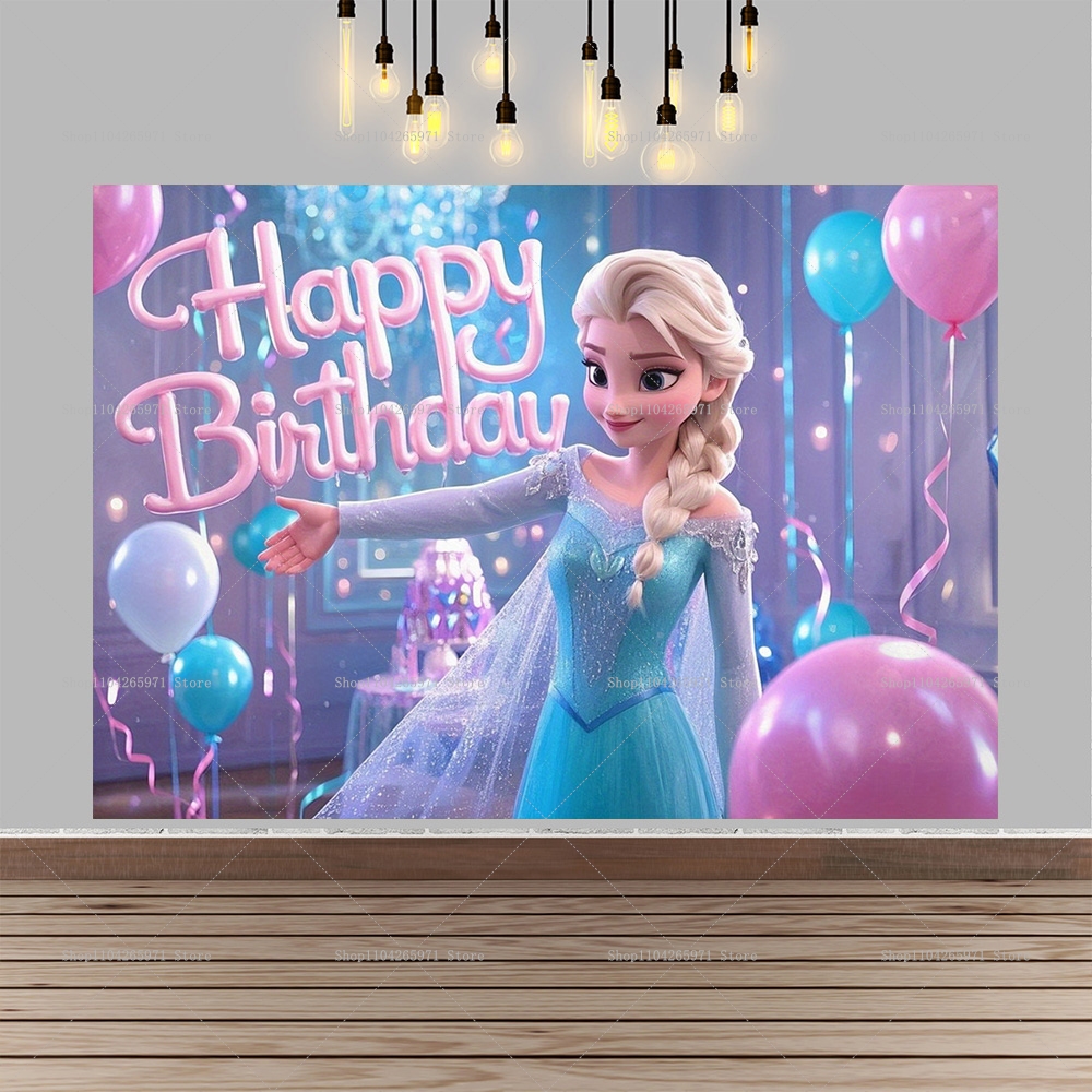 Lovely Cartoon Frozen Birthday - Car Accessories Banner บทวิจารณ์และราคา